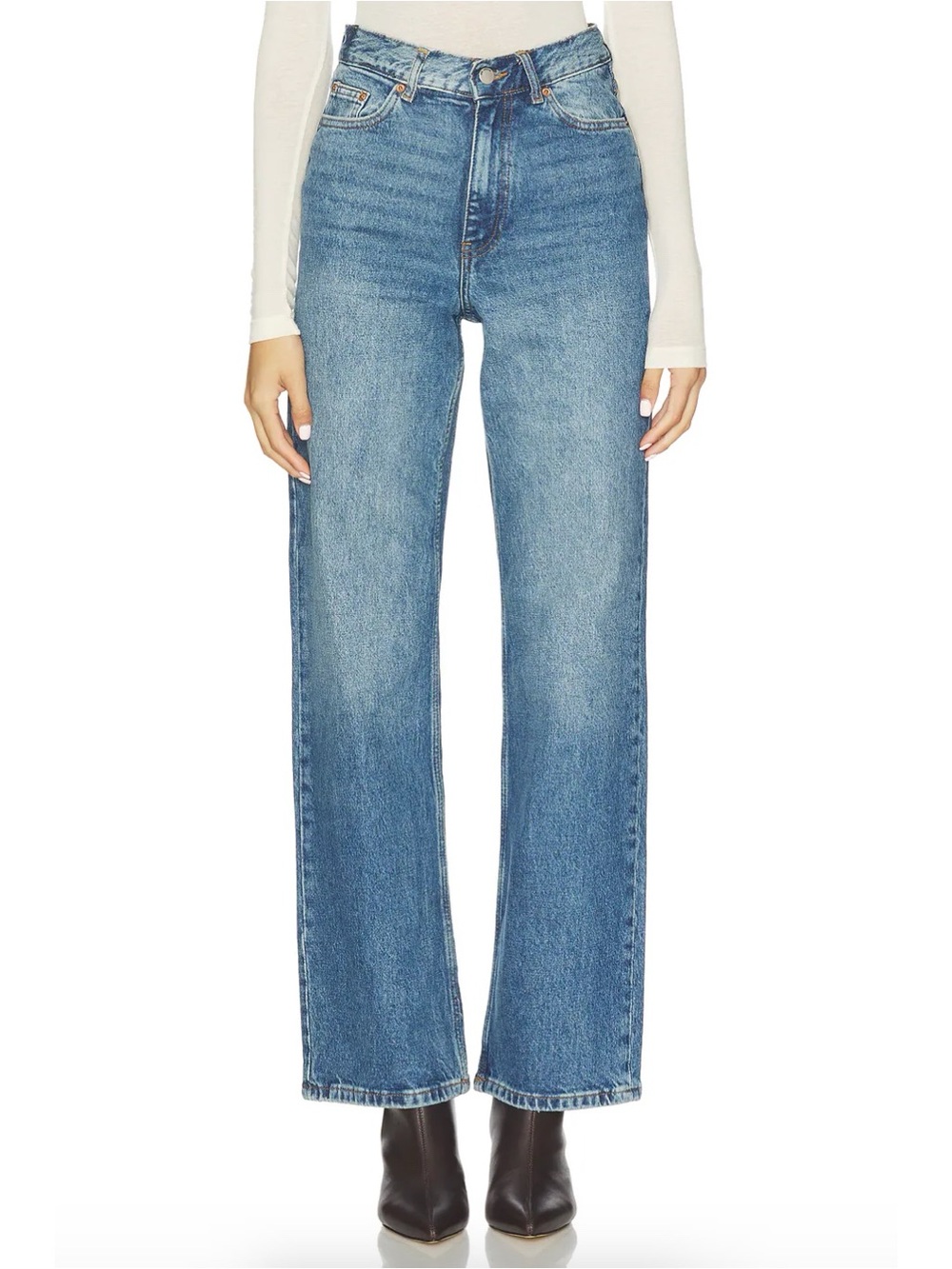 Dr. Denim Echo Straight Jeans Bay Mid Used
